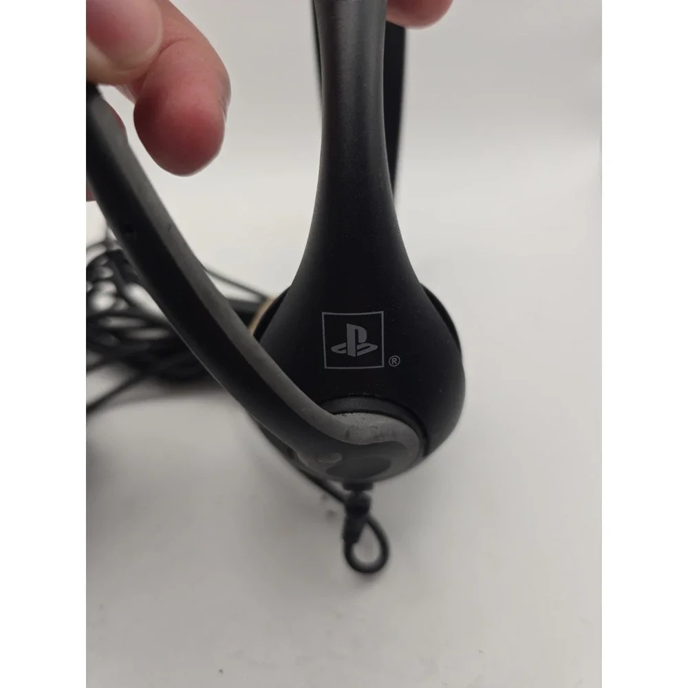 Playstation 2 O.E.M. Sony Chat Headset Flexible Mic & Adj. Earpiece Untested